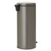 Poubelle à pédale NEWICON 30 l, platine, Brabantia