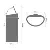 Poubelle à couvercle tactile TOUCH BIN NEW 40 l, acier brillant, Brabantia