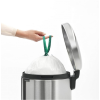 Poubelle à pédale NEWICON 30 l, résistant aux traces de doigts, acier mat, Brabantia