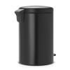 Poubelle à pédale NEWICON 20 l, noir mat, Brabantia