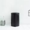 Poubelle à pédale NEWICON 20 l, noir mat, Brabantia