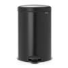 Poubelle à pédale NEWICON 20 l, noir mat, Brabantia
