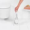 Support brosse à toilette, dérouleur de papier toilette et porte-rouleau de rechange en set RENEW, blanc, Brabantia