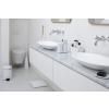 Support brosse à toilette, dérouleur de papier toilette et porte-rouleau de rechange en set RENEW, blanc, Brabantia