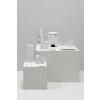 Support brosse à toilette, dérouleur de papier toilette et porte-rouleau de rechange en set RENEW, blanc, Brabantia