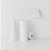 Support brosse à toilette, dérouleur de papier toilette et porte-rouleau de rechange en set RENEW, blanc, Brabantia