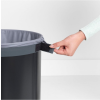 Bac à linge 60 l, avec couvercle en liège, noir, Brabantia