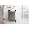 Poubelle à couvercle tactile BO HI 60 l, acier mat, Brabantia