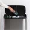 Poubelle à couvercle tactile BO HI 60 l, acier mat, Brabantia