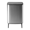 Poubelle à couvercle tactile BO HI 60 l, acier mat, Brabantia