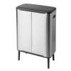 Poubelle à couvercle tactile BO HI 60 l, acier mat, Brabantia
