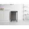 Poubelle à couvercle tactile BO HI 60 l, acier mat, Brabantia