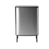 Poubelle à couvercle tactile BO HI 60 l, acier mat, Brabantia