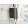 Poubelle à pédale BO 2 x 30 l, platine, Brabantia