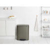 Poubelle à pédale BO 2 x 30 l, platine, Brabantia