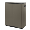 Poubelle à pédale BO 2 x 30 l, platine, Brabantia