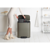 Poubelle à pédale BO 2 x 30 l, platine, Brabantia