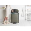 Poubelle à pédale BO 2 x 30 l, platine, Brabantia