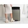 Poubelle à pédale BO 2 x 30 l, platine, Brabantia