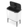 Poubelle à couvercle tactile BO 36 l, blanc, Brabantia