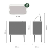 Poubelle à couvercle tactile BO 36 l, blanc, Brabantia
