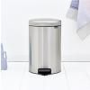 Poubelle à pédale NEWICON 20 l, acier mat, Brabantia