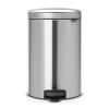 Poubelle à pédale NEWICON 20 l, acier mat, Brabantia