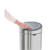 Poubelle à couvercle tactile TOUCH BIN NEW 30 l, noir mat, Brabantia