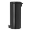 Poubelle à pédale NEWICON 30 l, noir mat, Brabantia