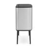 Poubelle à couvercle tactile BO 11 + 23 l, acier mat, Brabantia