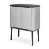 Poubelle à couvercle tactile BO 11 + 23 l, acier mat, Brabantia