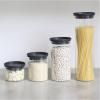 Bocal de rangement 1,1 l, avec couvercle gris, verre, Brabantia