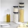 Bocal de rangement 1,1 l, avec couvercle gris, verre, Brabantia