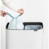 Poubelle à couvercle tactile BO HI 2 x 30 l, blanc, Brabantia