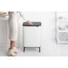 Poubelle à couvercle tactile BO HI 2 x 30 l, blanc, Brabantia