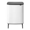 Poubelle à couvercle tactile BO HI 2 x 30 l, blanc, Brabantia