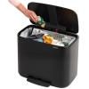 Poubelle à pédale BO 36 l, noir mat, Brabantia