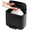 Poubelle à pédale BO 36 l, noir mat, Brabantia