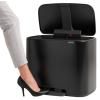 Poubelle à pédale BO 36 l, noir mat, Brabantia