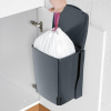 Poubelle encastrable 10 l, noir, Brabantia