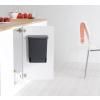 Poubelle encastrable 10 l, noir, Brabantia