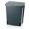 Poubelle encastrable 10 l, noir, Brabantia