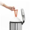 Poubelle à pédale NEWICON 5 l, résistant aux traces de doigts, acier mat, Brabantia