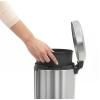 Poubelle à pédale NEWICON 5 l, résistant aux traces de doigts, acier mat, Brabantia