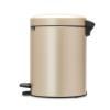 Poubelle à pédale NEWICON 5 l, champagne, Brabantia