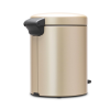 Poubelle à pédale NEWICON 5 l, champagne, Brabantia