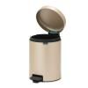 Poubelle à pédale NEWICON 5 l, champagne, Brabantia