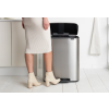Poubelle à pédale BO 60 l, acier mat, Brabantia