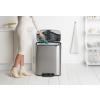 Poubelle à pédale BO 60 l, acier mat, Brabantia