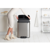 Poubelle à pédale BO 60 l, acier mat, Brabantia